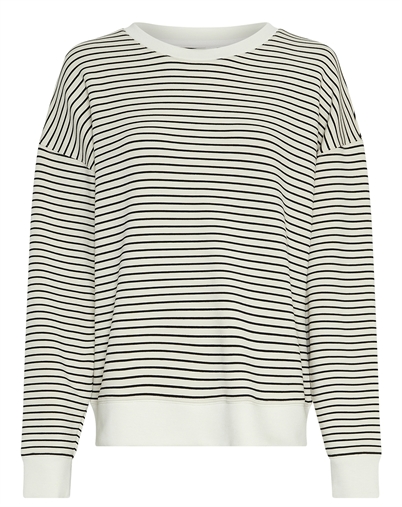 Msch Copenhagen - MSCHIma Q Sweatshirt - Oatmeal/ Black